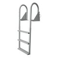 Jif Marine JIF MARINE DJW4-W 4-Wide Step Hinged Dock Ladder - Anodized Aluminum DJW4-W